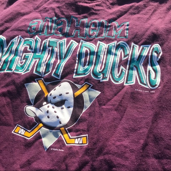 1993 Anaheim Mighty Ducks T-Shirt - Picture 2 of 6